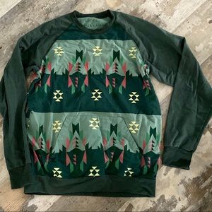 Spoil and thread tribal Aztec sweatshirt size L
